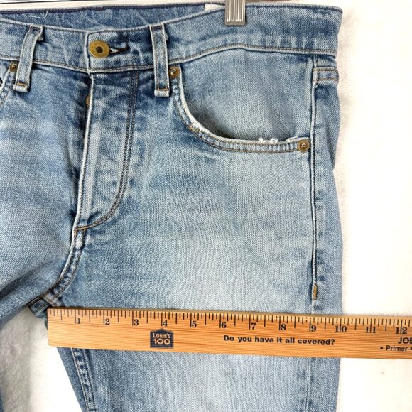 Rag & Bone Fit 1 Slim Fit Button Fly Jeans Mens 30 Light Wash Blue Jamie - Picture 9 of 10